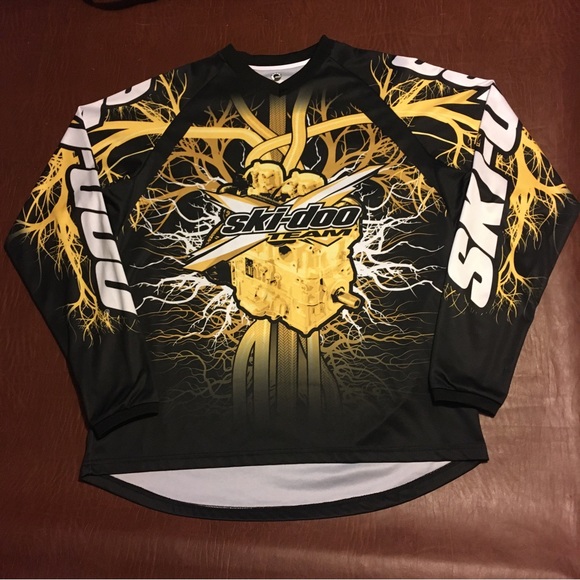 Skidoo Shirts Skidoo Rotax Brp Snowmobile Jersey L Poshmark